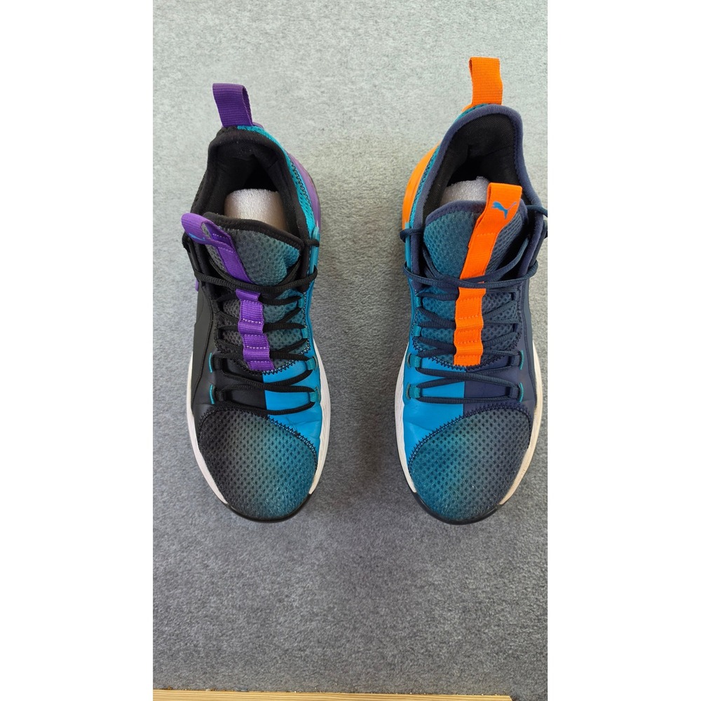 Puma Uproar Fade To Black ASG Basketball Shoes Mismatched Orange Purple Mens 12